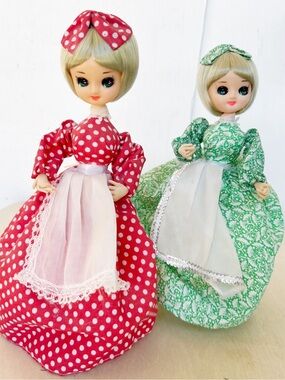 Vintage Big Eyed Bradley 10” Dolls Set Of 2